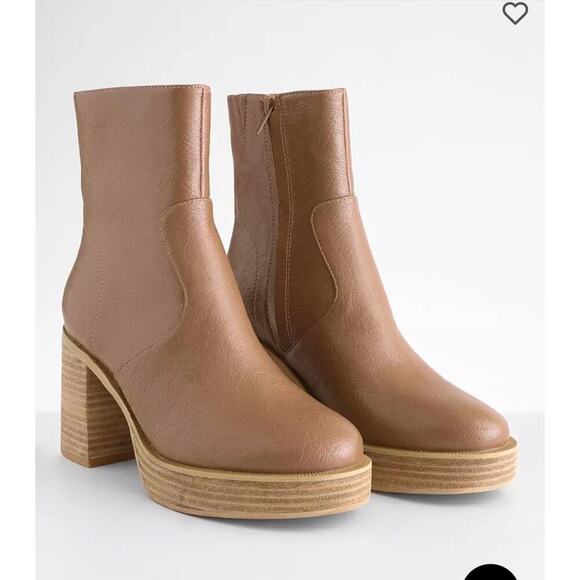 Oasis‎ Society Chunky Heeled Ankle Boot Size 8.5 - Picture 2 of 10